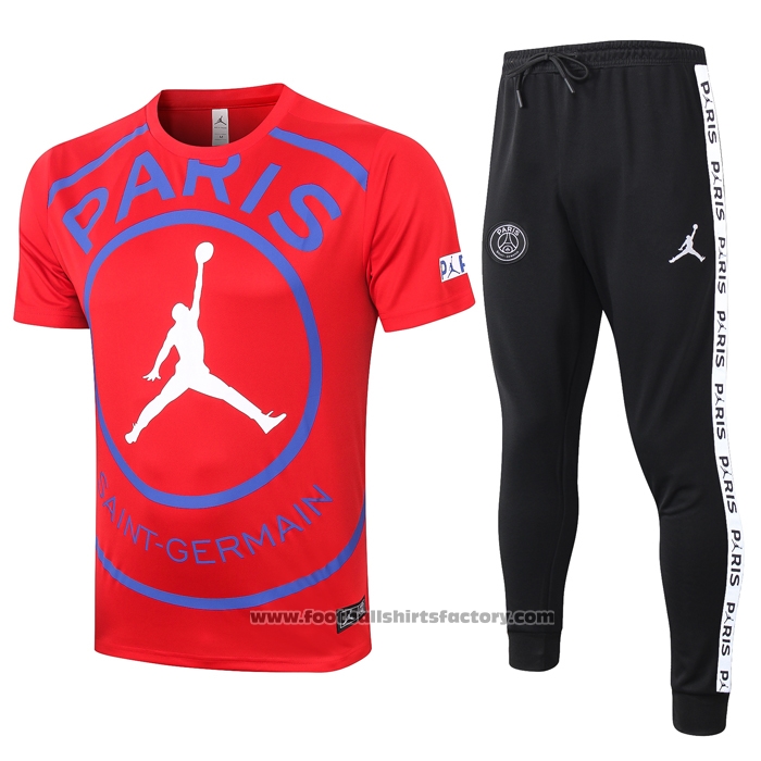 Buy Tracksuit Paris Saint-Germain Jordan Short Sleeve 2020-2021 Red at Footballshirtsfactory